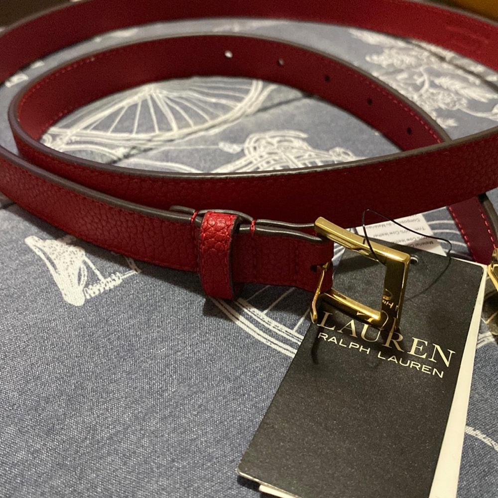 Red LAUREN By Ralph Lauren belt